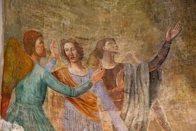 Altar with Painting of the Virgin Mary Surrounded by Angels (Detail) by Unknown